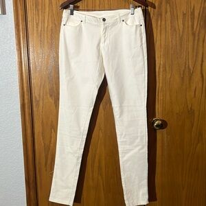 HL Helmut Lang Low Waisted White Skinny Jeans